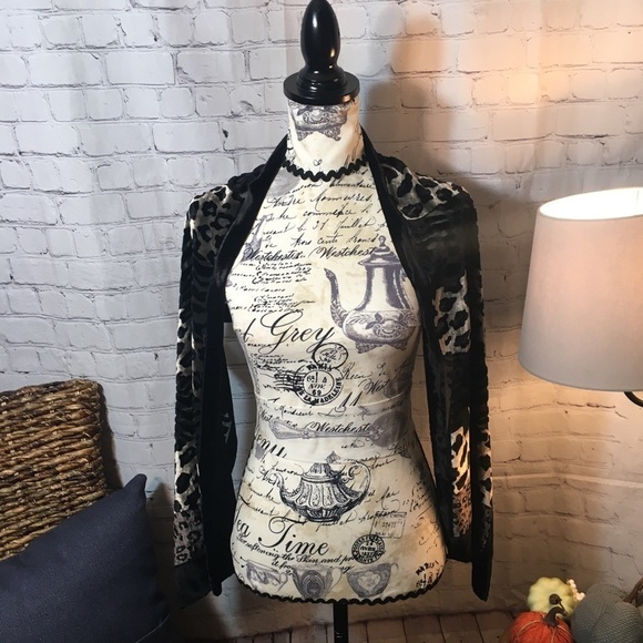 Lined sheer velvet scarf wrap - Picture 4 of 8